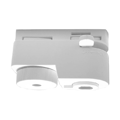 [93SKY01/WH] CONNECTEUR SKY POUR RAIL 2 LIGNES BLANC