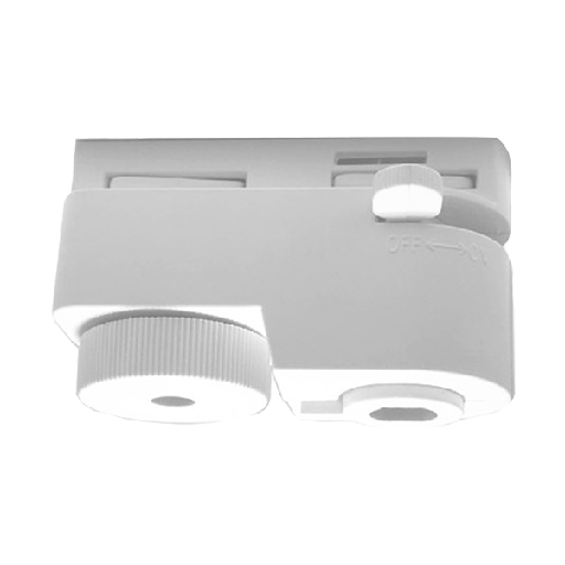 [93SKY01/WH] SKY CONNECTOR FOR 2-LINES RAIL WHITE