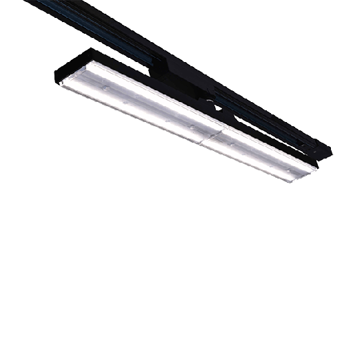 RAIL D'ÉCLAIRAGE B60 4 LIGNES 42 W 60° CCT NOIR