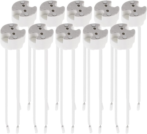 [3424] DOUILLE GU5.3 - MR16 AVEC CÂBLE 12 V, lot de 10 pièces