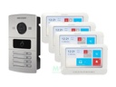 HIKVISION DS-KV8402-IM-SET  IP-Intercom 4 Buttons - 4x 7" IP Monitors