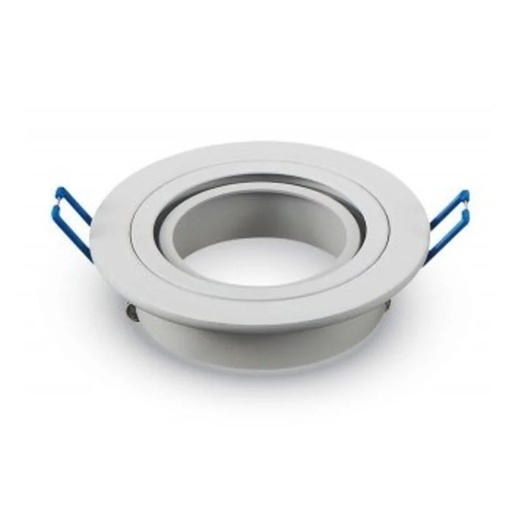 [B10405IGF] SPOT AIGOSTAR ROND BLANC Taille : D91 mm Taille de découpe : Φ75 mm Lampe : GU10 et MR16