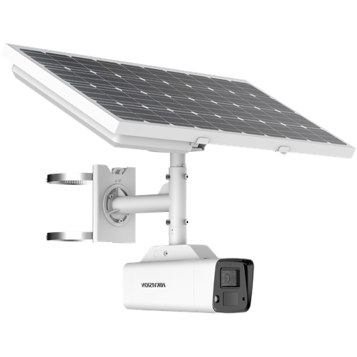 [DS-2XS2T47G0-LD(W)H/4G/C18S40] Hikvision DS-2XS2T47G0-LD(W)H/4G Fixed Bullet IP Camera 4G 4MP ColorVu + White Light 30m Autonomous via Solar Panel