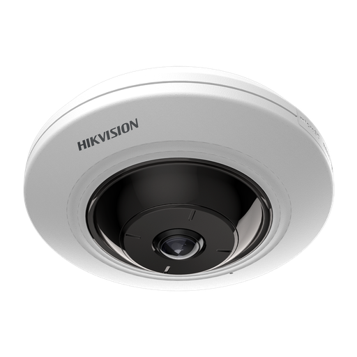[DS-2CD3956G2-ISU] Hikvision DS-2CD3956G2-ISU(1.05mm) Caméra fisheye 180° 5MP H265+  vision nocturne jusqu'à 8 mètres