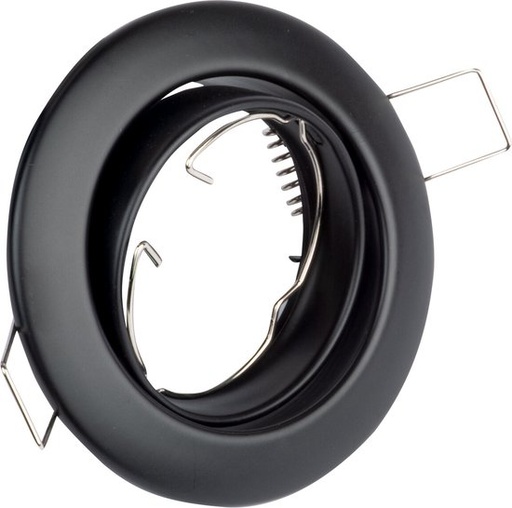 [9251R/BL] RECESSED DOWNLIGHT SA-51R BLACK, MOVABLE+ GU10 socket