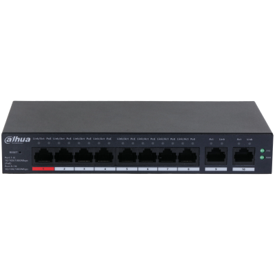 [CS4010-8GT-110] Dahua CS4010-8GT-110 10-Port Cloud Managed Desktop Gigabit Switch with 8-Port PoE