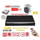 HIKVISION Camera Kit Smart Hybrid G2 Series  8x IP Camera Turret 8MP -   NVR 8xChannel - Hard Disk 4Tb