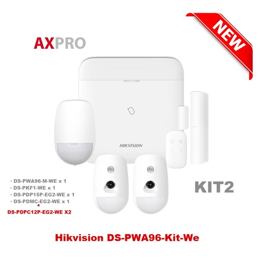 [DS-PWA96-KIT02] Hikvision DS-PWA96-Kit-WE Wireless Alarm Kit 2