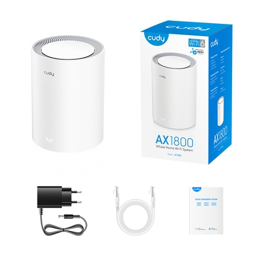 [M1800(1-Pack)] Cudy M1800(3-Pack) Solution meshe Wi-Fi 6 AX1800
