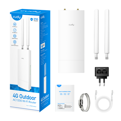 [LT700 Outdoor_EU] Cudy LT700 Outdoor_EU Routeur Gigabit Wi-Fi extérieur 4G LTE Cat 6 AC1200