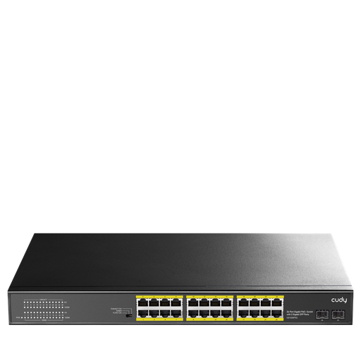 [GS1028PS2] Commutateur Cudy GS1028PS2 Gigabit PoE+ 24 ports dont 2 ports SFP 300 W