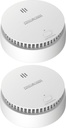 WisuAlarm 2 * HY-SA20A Smoke Detector - 10 Year Battery with Replaceable Battery