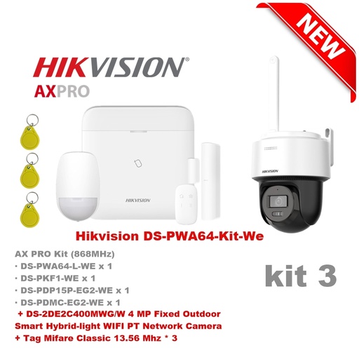 [PWA64-KIT03] Hikvision DS-PWA64-Kit-WE Draadloze Alarmkit 3