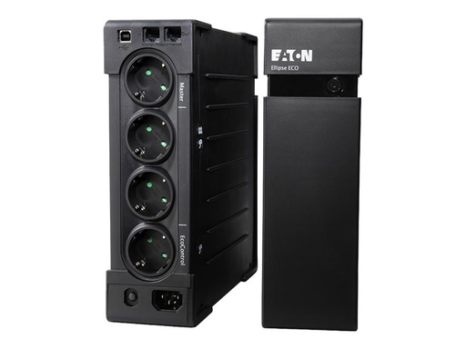 [EL1200USBDIN] Eaton Ellipse ECO 1200 USB DIN UPS AC 230 V 750 Watt 1200 VA USB output connectors: 8 2U 19" NL/DE SOCKET