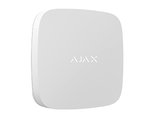 [38255.08.WH1] Détecteur d'inondation sans fil Ajax LeaksProtect, blanc. Deux piles AAA. Dimensions : 56 x 56 x 14 mm.