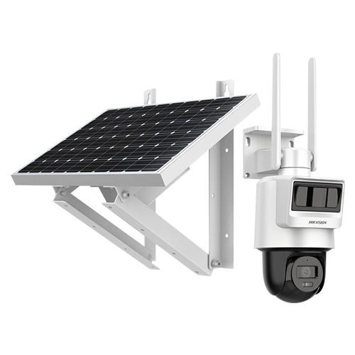[DS-2DE2C400IWG-K/4G/C05S10(2.8mm)] HIKVISION DS-2DE2C400IWG-K/4G/C05S10(2.8mm) PAN TILT IP-camera, 4MP, 4G, 2,8 mm, IR 30 m, audio, PIR + radar, zonnepaneel, batterij