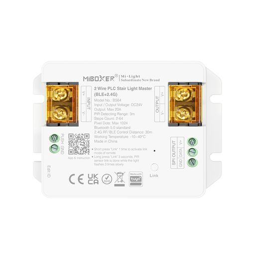 [BS64] BS64 Contrôleur d'éclairage d'escalier PLC 2 fils BS64 (Bluetooth + 2,4G)