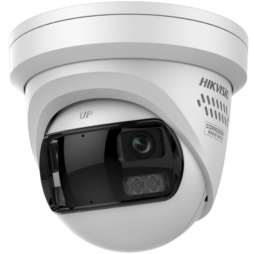 [DS-2CD2387G3P-LIS2UY/SL-WH] Hikvision DS-2CD2387G3P-LIS2UY/SL 8 MP Panoramic 180° ColorVu Fixed 2.8mm Turret Network Camera White