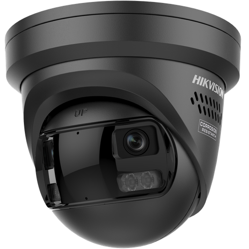 [DS-2CD2387G3P-LIS2UY/SL-BK] Hikvision DS-2CD2387G3P-LIS2UY/SL 8 MP Panoramic 180° ColorVu Fixed 2.8mm Turret Network Camera Black 
