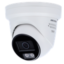 Hikvision DS-2CD23126G3-IS2UY/SL  2,8 mm - 12 MP Acusense vaste turret Wit netwerkcamera met flitslicht en hoorbaar alarm