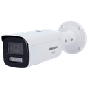 Hikvision DS-2CD2T126G3-IS2UY/SL(4mm) - 12 MP Acusense vaste Bullet Wit netwerkcamera met flitslicht en hoorbaar alarm