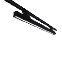 ELMARK K30-24W Projecteur sur rail 2 lignes 24 W 120° CCT Noir  71.7cm  x 12.7 x 4.2 cm