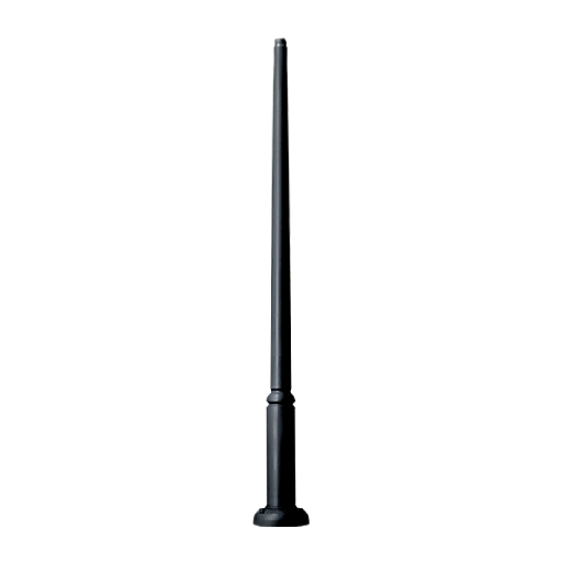 [96EKTOR3000D/BL] EKTOR POLE 3000 mm sans porte, noir