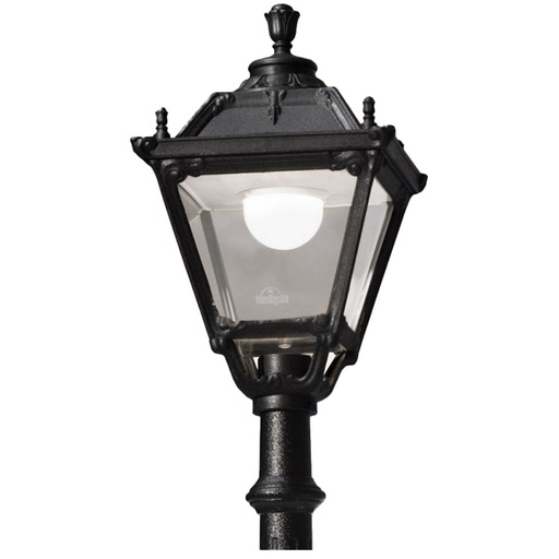 [96TOBIA30CCT/BL] KARMEL-TOBIA E27 30W CCT Luminaire d'extérieur sur potelet Noir